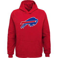 Buffalo Bills Youth Team Logo Pullover Hoodie Red - NFL