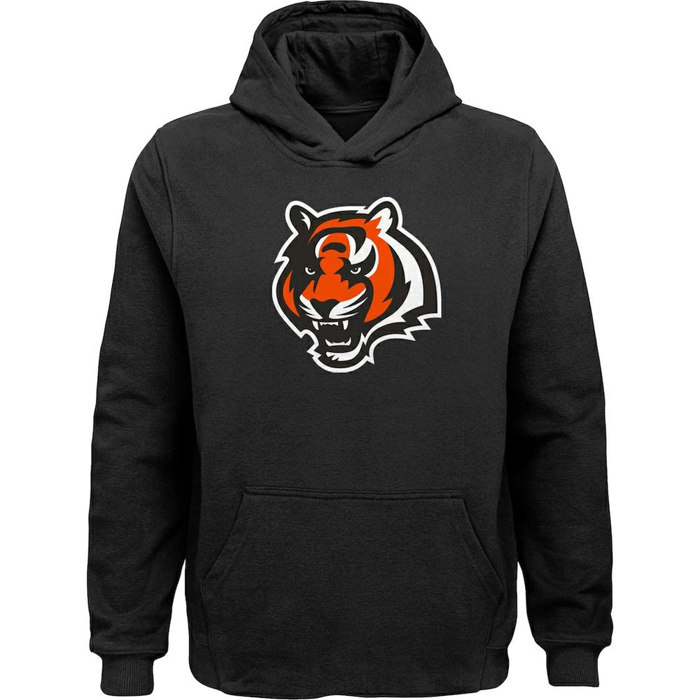 Cincinnati Bengals Youth Team Logo Pullover Hoodie Black - NFL
