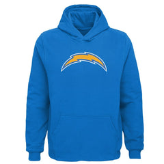 Los Angeles Chargers Youth Team Logo Pullover Hoodie Powder Blue - NFL