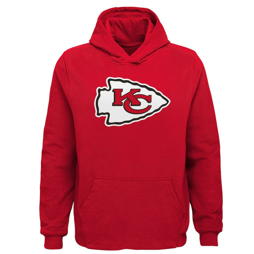 Kansas City Chiefs Youth Team Logo Pullover Hoodie Red - NFL