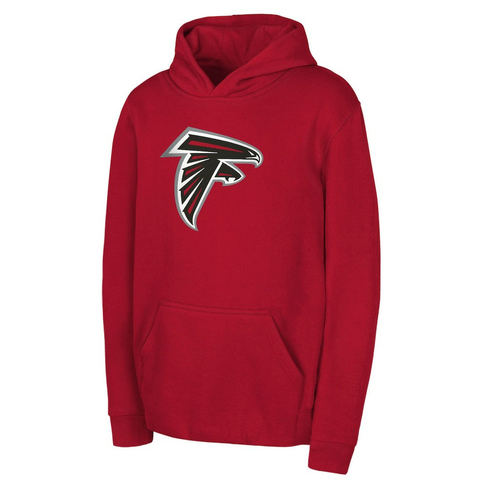 Atlanta Falcons Youth Team Logo Pullover Hoodie Red - NFL