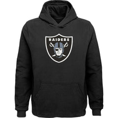 Las Vegas Raiders Youth Team Logo Pullover Hoodie Black - NFL