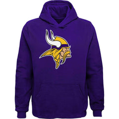 Minnesota Vikings Youth Team Logo Pullover Hoodie Purple - NFL