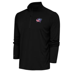 Columbus Blue Jackets - Antigua Special Edition 2.0 Tribute Quarter-Zip Pullover Top Black