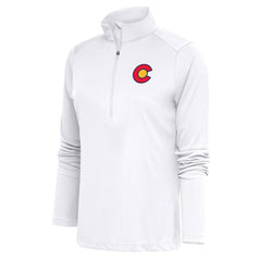 Colorado Avalanche - Antigua Women's Special Edition 2.0 Tribute Quarter-Zip Pullover Top White
