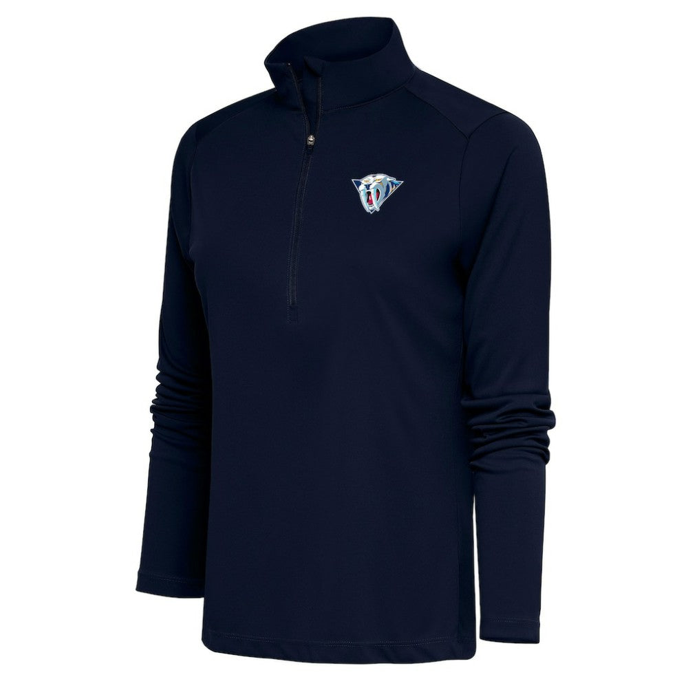Nashville Predators - Antigua Women's Special Edition 2.0 Tribute Quarter-Zip Pullover Top Navy