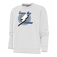 Tampa Bay Lightning - Antigua Women's Special Edition 2.0 Victory Crewneck Pullover Sweatshirt White