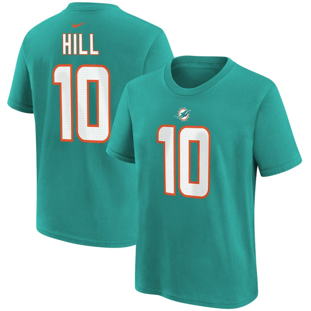 Tyreek Hill Miami Dolphins Youth Player Name & Number T-Shirt Aqua - Nike