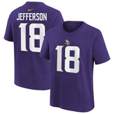 Justin Jefferson Minnesota Vikings Youth Player Name & Number T-Shirt Purple - Nike