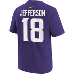 Justin Jefferson Minnesota Vikings Youth Player Name & Number T-Shirt Purple - Nike