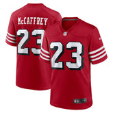 Christian McCaffrey San Francisco 49ers Alternate Game Player Jersey Scarlet - Nike
