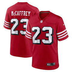 Christian McCaffrey San Francisco 49ers Alternate Game Player Jersey Scarlet - Nike