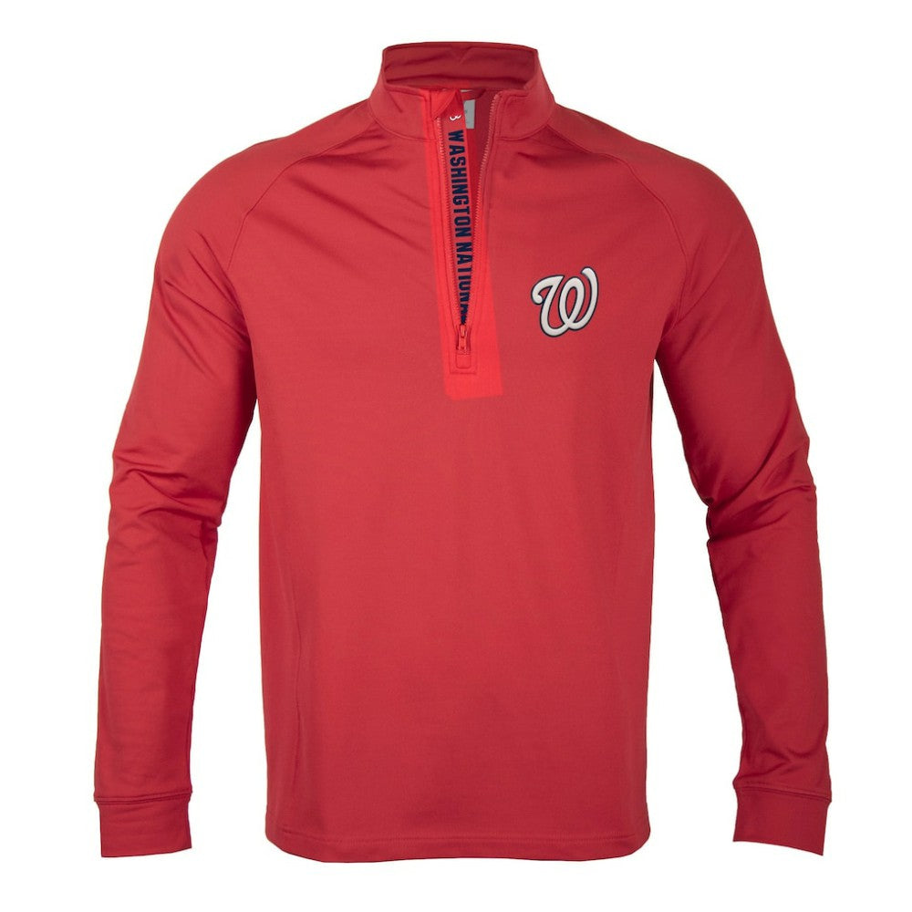 Washington Nationals Levelwear Calibre Quarter-Zip Pullover Top for sale