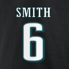 DeVonta Smith Philadelphia Eagles Icon Player Name & Number T-Shirt Black - NFL