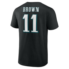 A.J. Brown Philadelphia Eagles Icon Player Name & Number T-Shirt Black - NFL