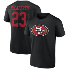 Christian McCaffrey San Francisco 49ers Icon Player Name & Number T-Shirt Black - NFL