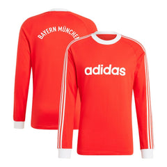Adidas Bayern Munich Originals Energy Drop '70s Long Sleeve Jerseys - Red