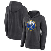 Buffalo Sabres - Women's Primary Logo Pullover Hoodie Charcoal