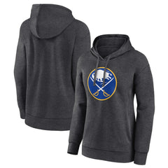 Buffalo Sabres - Women's Primary Logo Pullover Hoodie Charcoal