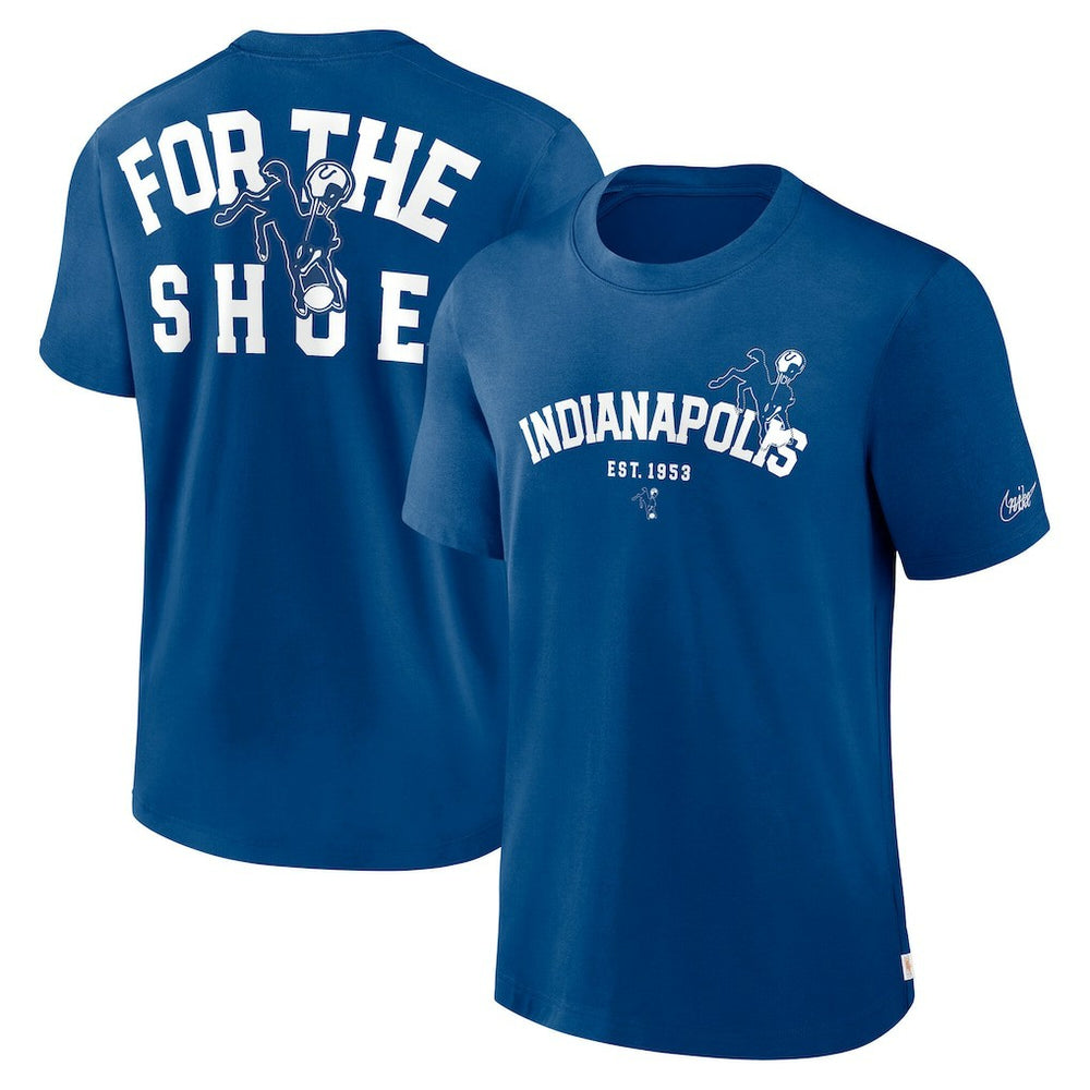 Indianapolis Colts Rewind Slogan T-Shirt Royal - Nike