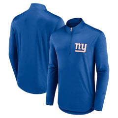 New York Giants Quarterback Quarter-Zip Top Royal - Fanatics