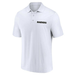 Las Vegas Raiders Lockup Two-Pack Polo Set White/Black - Fanatics