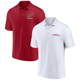 Arizona Cardinals Lockup Two-Pack Polo Set White/Cardinal - Fanatics