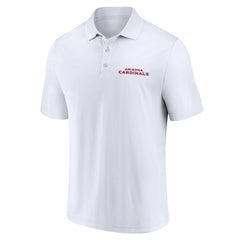 Arizona Cardinals Lockup Two-Pack Polo Set White/Cardinal - Fanatics