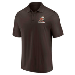 Cleveland Browns Throwback Two-Pack Polo Set White/Brown - Fanatics