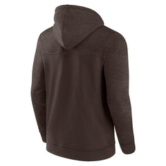 Cleveland Browns Offensive Lineup Hoodie Full-Zip Hoodie Brown - Fanatics