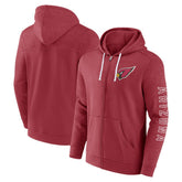 Arizona Cardinals Offensive Lineup Hoodie Full-Zip Hoodie Cardinal - Fanatics