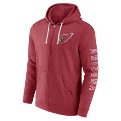 Arizona Cardinals Offensive Lineup Hoodie Full-Zip Hoodie Cardinal - Fanatics