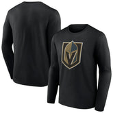 Vegas Golden Knights Primary Logo Team Long Sleeve T-Shirt Black