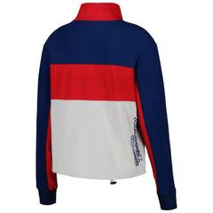 Atlanta Braves The Wild Collective Women's Color Block Half-Zip Jacket On Sale