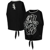 Chicago White Sox The Wild Collective Women's Twisted Tie Front Tank Top for sale