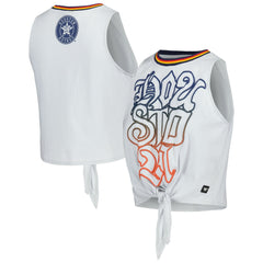 Houston Astros The Wild Collective Women's Twisted Tie Front Tank Top Near Me