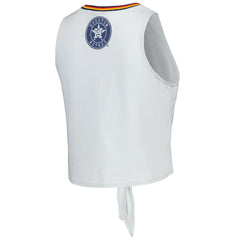 Houston Astros The Wild Collective Women's Twisted Tie Front Tank Top Near Me