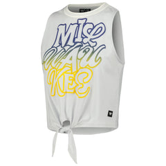Milwaukee Brewers The Wild Collective Women's Twisted Tie Front Tank Top On Sale