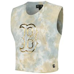 Boston Red Sox The Wild Collective Women's Washed Muscle Tank Top Lifestyle