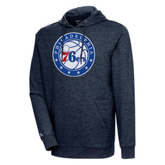 NBA - Philadelphia 76ers Antigua Action Pullover Hoodie - Heather Navy