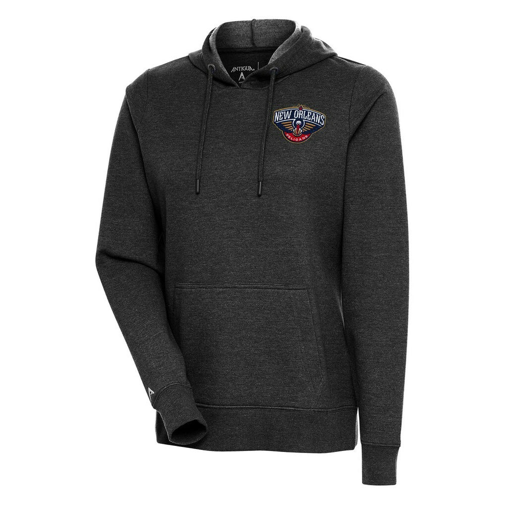 NBA - New Orleans Pelicans Antigua Women's Action Pullover Hoodie - Heather Black