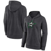 Dallas Stars - Women's Primary Logo Pullover Hoodie Charcoal