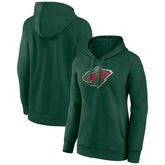 Minnesota Wild - Women's Primary Logo Pullover Hoodie Green