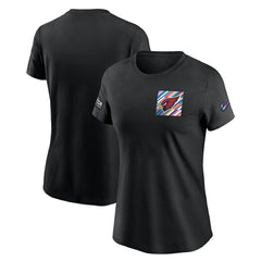 Arizona Cardinals Women's Crucial Catch Sideline Tri-Blend T-Shirt Black - Nike