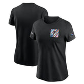 Atlanta Falcons Women's Crucial Catch Sideline Tri-Blend T-Shirt Black - Nike