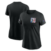 Houston Texans Women's Crucial Catch Sideline Tri-Blend T-Shirt Black - Nike