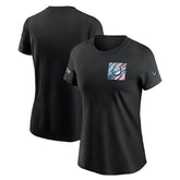 Indianapolis Colts Women's Crucial Catch Sideline Tri-Blend T-Shirt Black - Nike