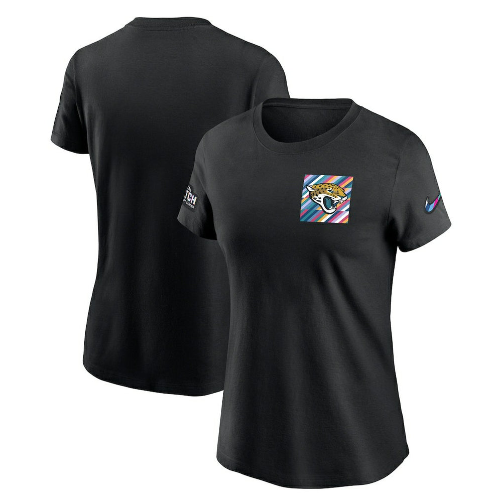 Jacksonville Jaguars Women's Crucial Catch Sideline Tri-Blend T-Shirt Black - Nike