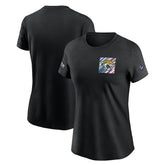 Jacksonville Jaguars Women's Crucial Catch Sideline Tri-Blend T-Shirt Black - Nike
