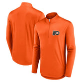 Philadelphia Flyers - Fanatics Mock Neck Quarter-Zip Top Orange